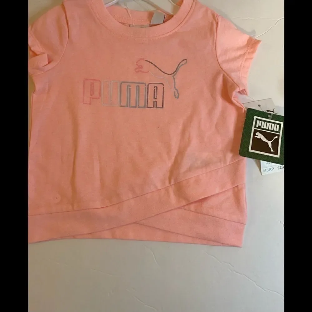 🎉Puma Little Girl 2 PC leggings set Peach